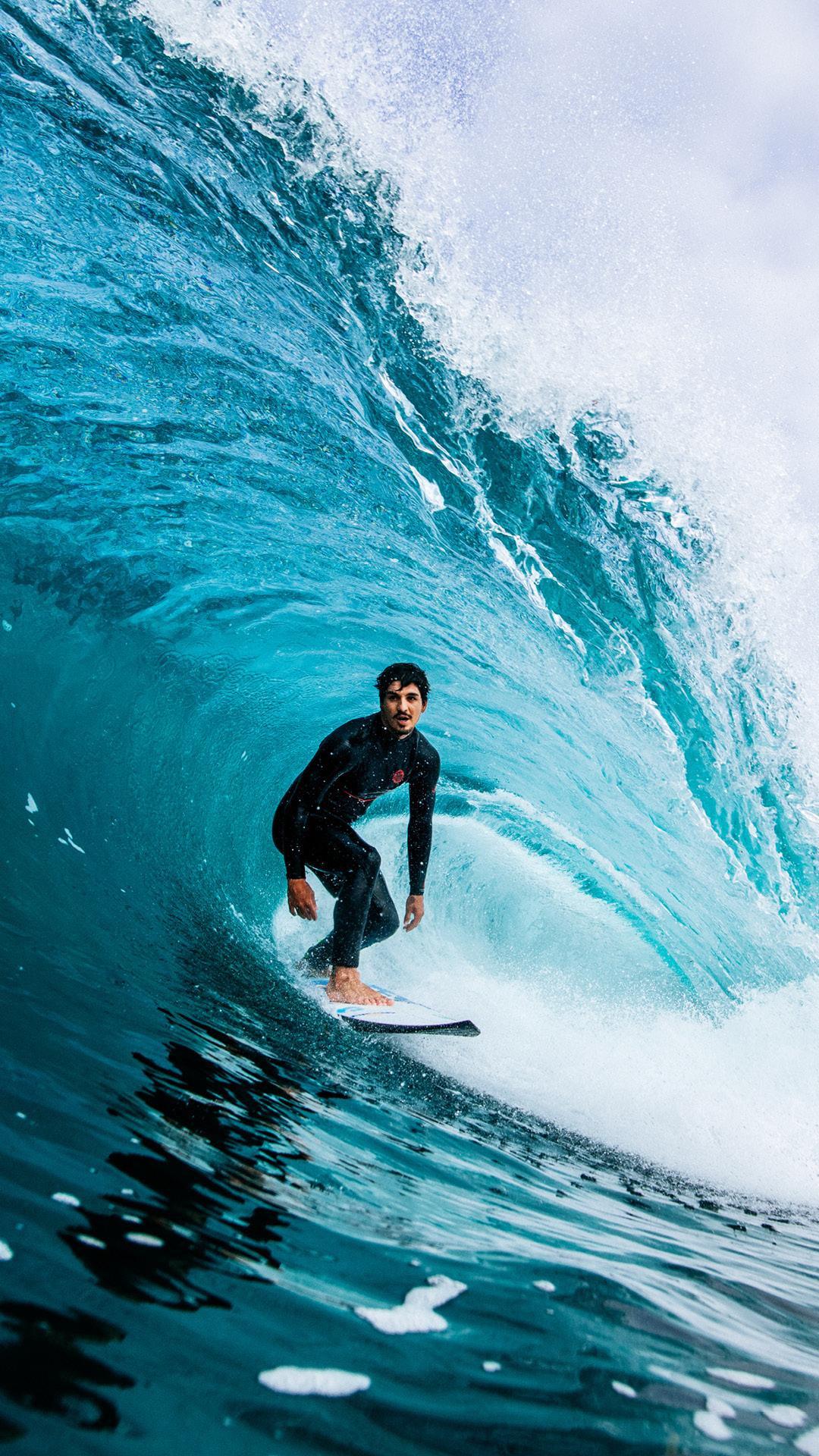 Person surfing